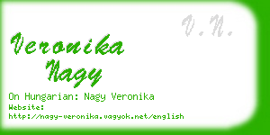 veronika nagy business card